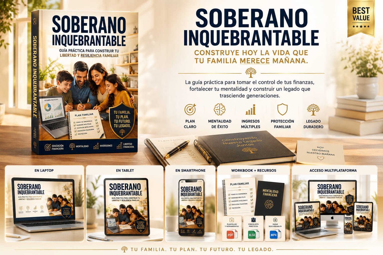 Soberano Inquebrantable: Guía práctica para construir tu libertad y resiliencia familiar
