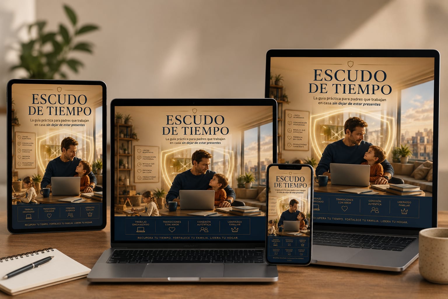 ESCUDO DE TIEMPO: Guia practica para padres que trabajan en casa sin dejar de estar presentes